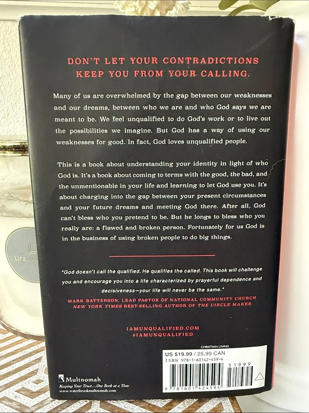 (Un)Qualified Hardcover Book - Black and Red